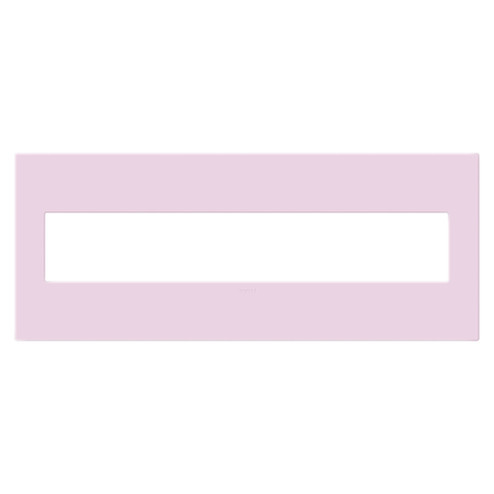 adorne Six-Gang Screwless Wall Plate with Microban in Rosa (246|AWP6GRA)