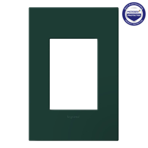 adorne One-Gang Screwless Wall Plate with Microban in Evergreen (246|AWP1G3EG)