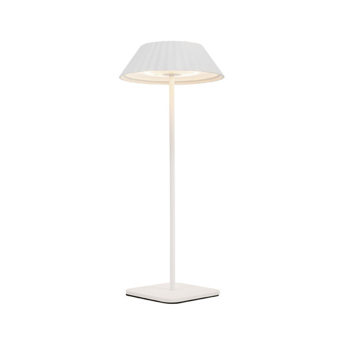 Pela LED Table Lamp in White (347|TL66714-WH)