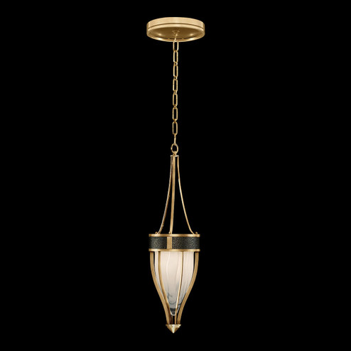 Mirage One Light Pendant in Gold Leaf/Brass/Black Knight (48|100045-313)