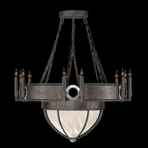 Mirage 15 Light Chandelier in Midnight Steel/Nickel/Pebble (48|100037-721)