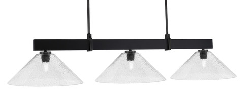 Wellington Three Light Billiard/Island in Matte Black (200|1253-MB-2162)