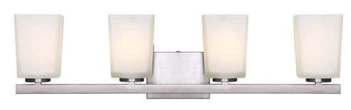 Hartley Four Light Vanity in Brushed Nickel (387|IVL472A04BN)