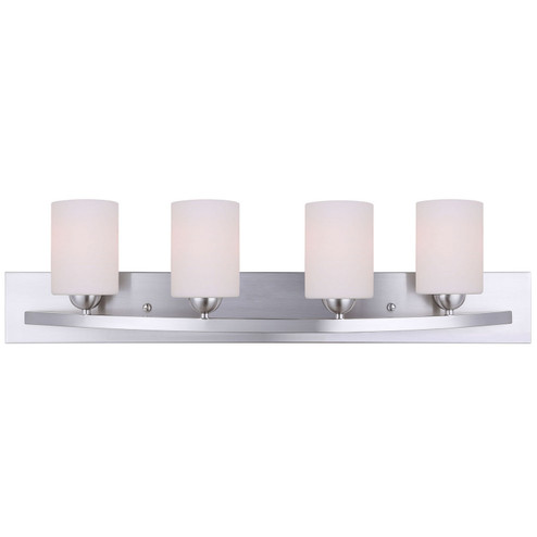 Hampton Four Light Vanity in Brushed Pewter (387|IVL370A04BPT)