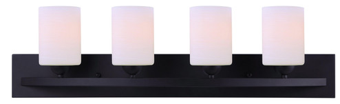 Hampton Four Light Vanity in Black (387|IVL370A04BK)