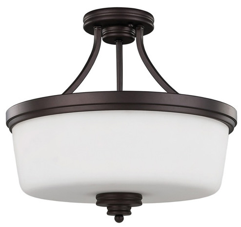 Jackson Three Light Semi Flush Mount in Oil Rubbed Bronze (387|ISF286A03ORB)