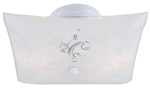 Ceiling One Light Flush Mount in White (387|ICL711)