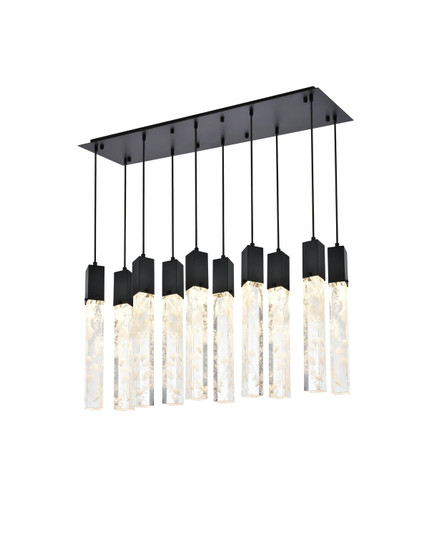 Aurora Ten Light Pendant in Black (173|2088D42BK)