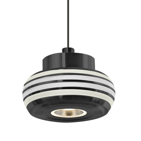 Besa Flower Pendant Pendant in Black (74|XP-FLOW00-CLFR-LED-BK)