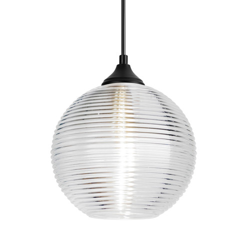Besa Kristall 8 Outdoor Pendant Pendant in Black (74|OP-461600-BK)
