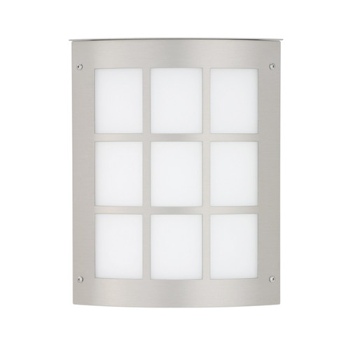 Besa Outdoor Sconce Moto 13 Grid Outdoor Lantern in Brushed Aluminum (74|MOTO13GR-WA-LED-SL)