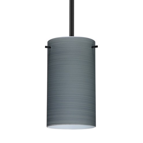 Besa Stilo 7 Stem Pendant One Light Pendant in Black (74|1TT-4404TN-BK)