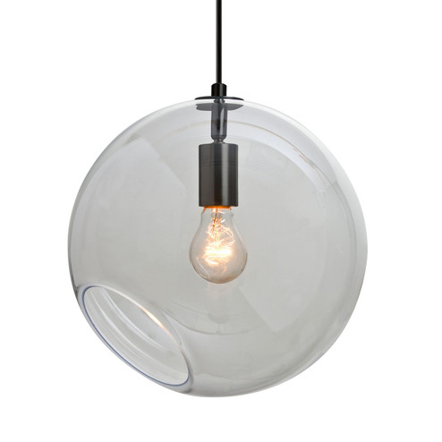 Besa Maestro 12 Pendant One Light Pendant in Black (74|1JT-MAESTRO12CL-BK)