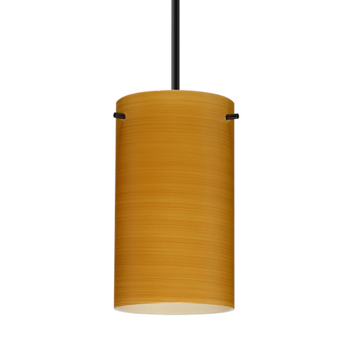 Besa Stilo 7 Pendant One Light Pendant in Black (74|1BT-4404OK-MED-BK)