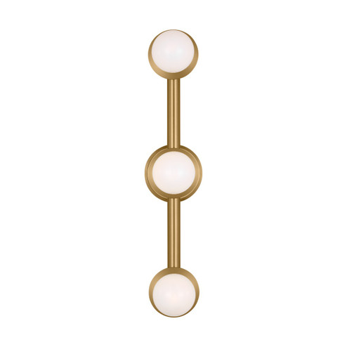 Nodes Three Light Vanity in Burnished Brass (454|KWL1173BBS)