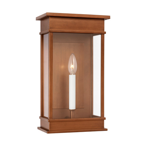 Cupertino One Light Wall Lantern in Natural Copper (454|CO1491NCP)