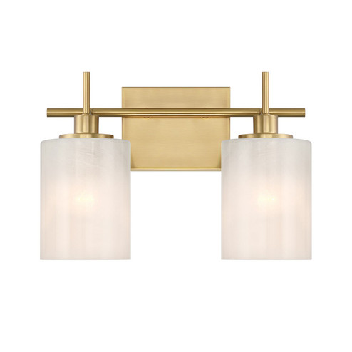 Two Light Bathroom Vanity in Natural Brass (446|M80083NB)