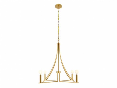 Four Light Chandelier in Natural Brass (446|M100141NB)