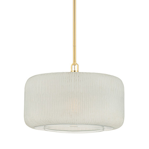 Beechurst One Light Pendant in Aged Brass (70|7020-AGB)