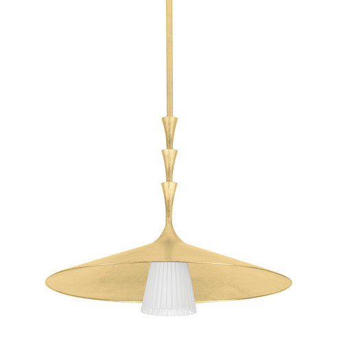 Vails Gate One Light Pendant in Vintage Gold Leaf (70|4524-VGL)