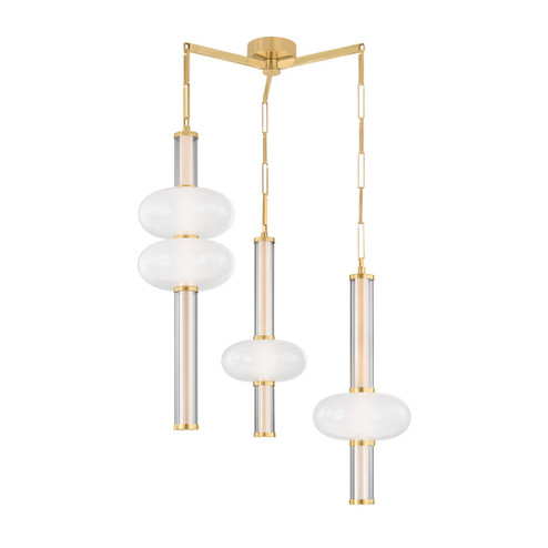 Corbin LED Chandelier in Vintage Brass (68|482-37-VB)
