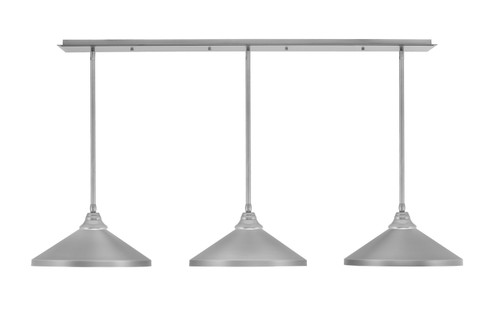 Stem Three Light Linear Pendalier in Brushed Nickel (200|48-BN-424-BN)