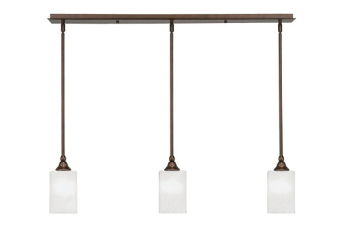 Stem Three Light Linear Pendalier in Bronze (200|36-BRZ-3001)