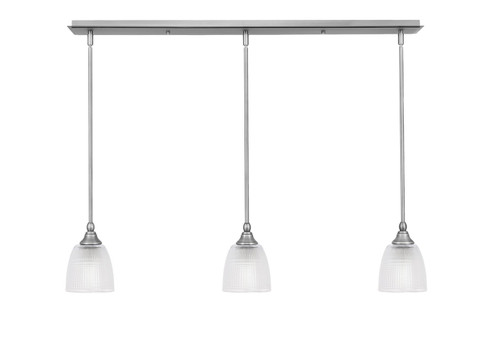 Stem Three Light Linear Pendalier in Brushed Nickel (200|36-BN-500)