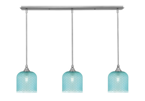 Stem Three Light Linear Pendalier in Brushed Nickel (200|36-BN-4915)