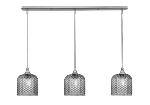 Stem Three Light Linear Pendalier in Brushed Nickel (200|36-BN-4912)