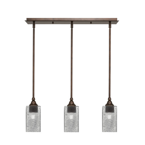 Stem Three Light Linear Pendalier in Bronze (200|25-BRZ-542)