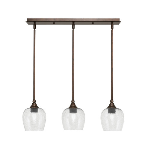 Stem Three Light Linear Pendalier in Bronze (200|25-BRZ-4812)