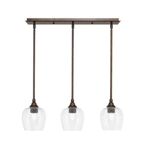 Stem Three Light Linear Pendalier in Bronze (200|25-BRZ-4810)