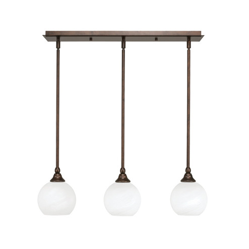 Stem Three Light Linear Pendalier in Bronze (200|25-BRZ-4101)