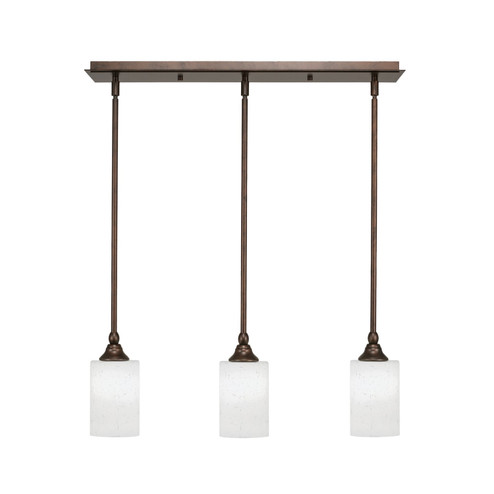 Stem Three Light Linear Pendalier in Bronze (200|25-BRZ-310)