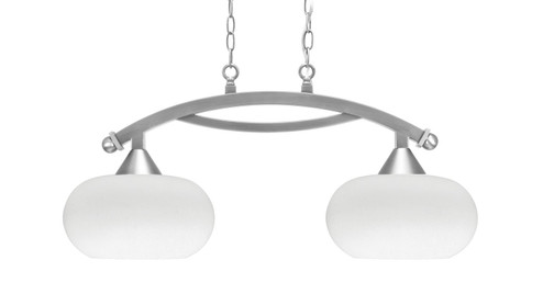 Bow Two Light Island Pendant in Brushed Nickel (200|872-BN-214)