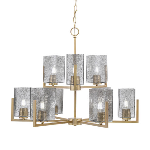 Atlas Nine Light Chandelier in New Age Brass (200|4509-NAB-542)