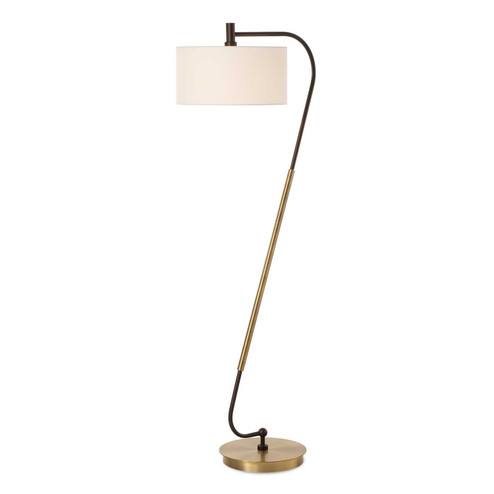 Irwin One Light Floor Lamp in Antique Brass (52|30476)