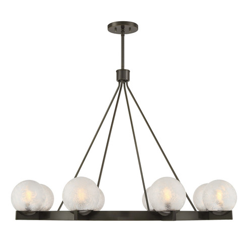 Darien Eight Light Chandelier in Mediterranean Bronze (51|1-1015-8-15)