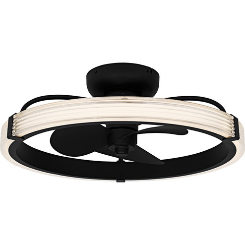 Quoizel Semi-Flush Mount LED Fan Light in Matte Black (10|QFA6805MBK)