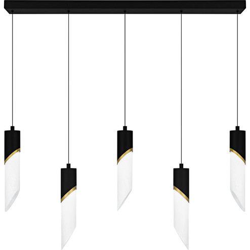 Alys LED Linear Chandelier in Matte Black (10|PCAYS540MBK)