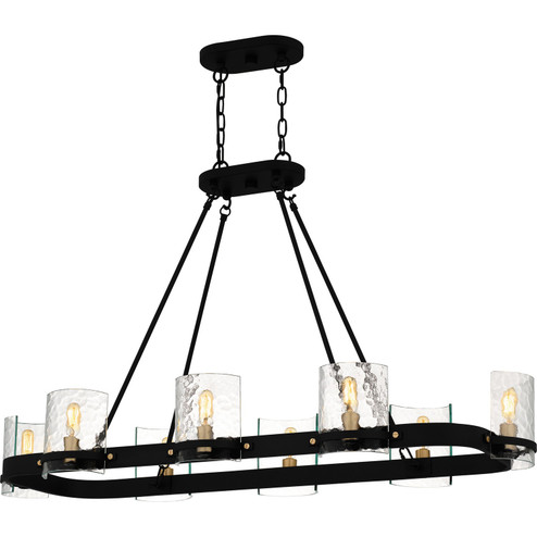 Gloucester Eight Light Linear Chandelier in Matte Black (10|GLC842MBK)