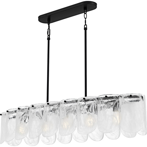 Cassidy Five Light Linear Chandelier in Matte Black (10|CAS543MBK)