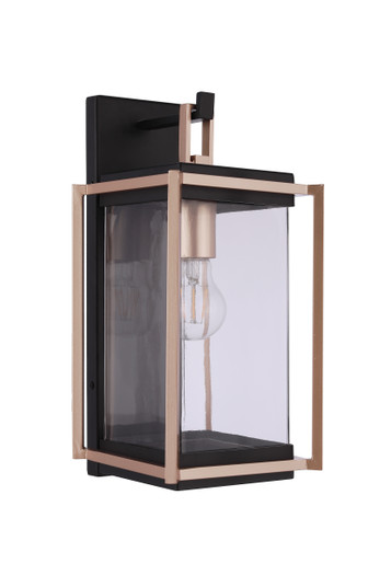 Metalwork One Light Outdoor Wall Lantern in Midnight / Satin Brass (46|ZA6504-MNSB)