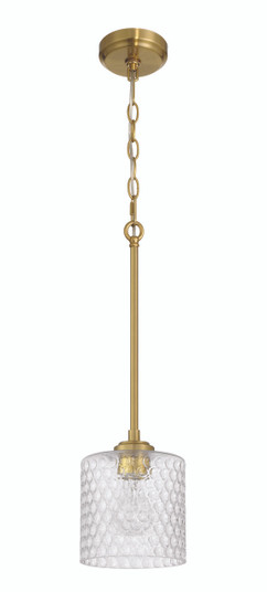 Claire One Light Mini Pendant in Satin Brass (46|60591-SB)