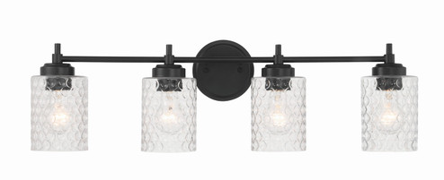 Claire Four Light Vanity in Flat Black (46|60504-FB)