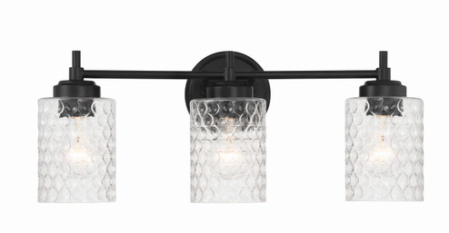 Claire Three Light Vanity in Flat Black (46|60503-FB)
