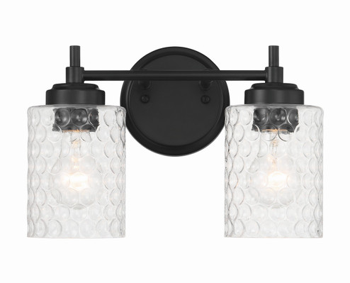 Claire Two Light Vanity in Flat Black (46|60502-FB)