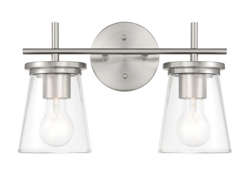 Connell Two Light Vanity in Brushed Polished Nickel (46|60402-BNK)