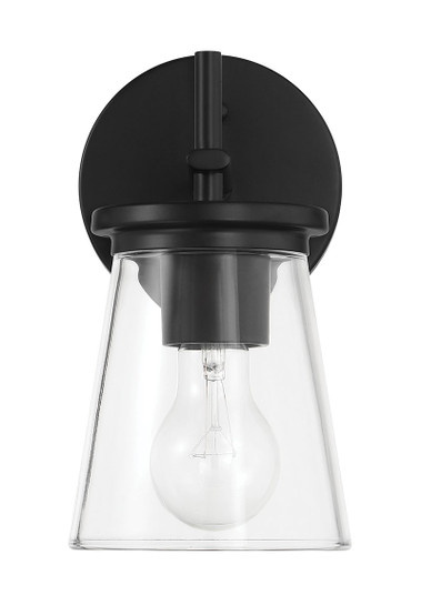 Connell One Light Wall Sconce in Flat Black (46|60401-FB)
